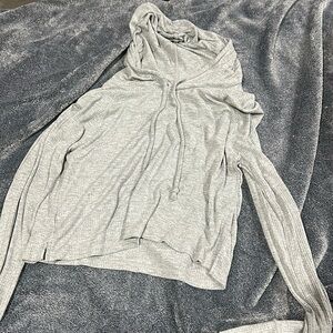 Hollister Grey Crop Hoodie
